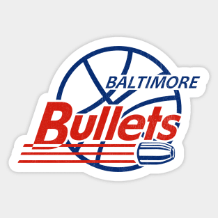 Classic Baltimore Bullets Basketball 1963 Sticker